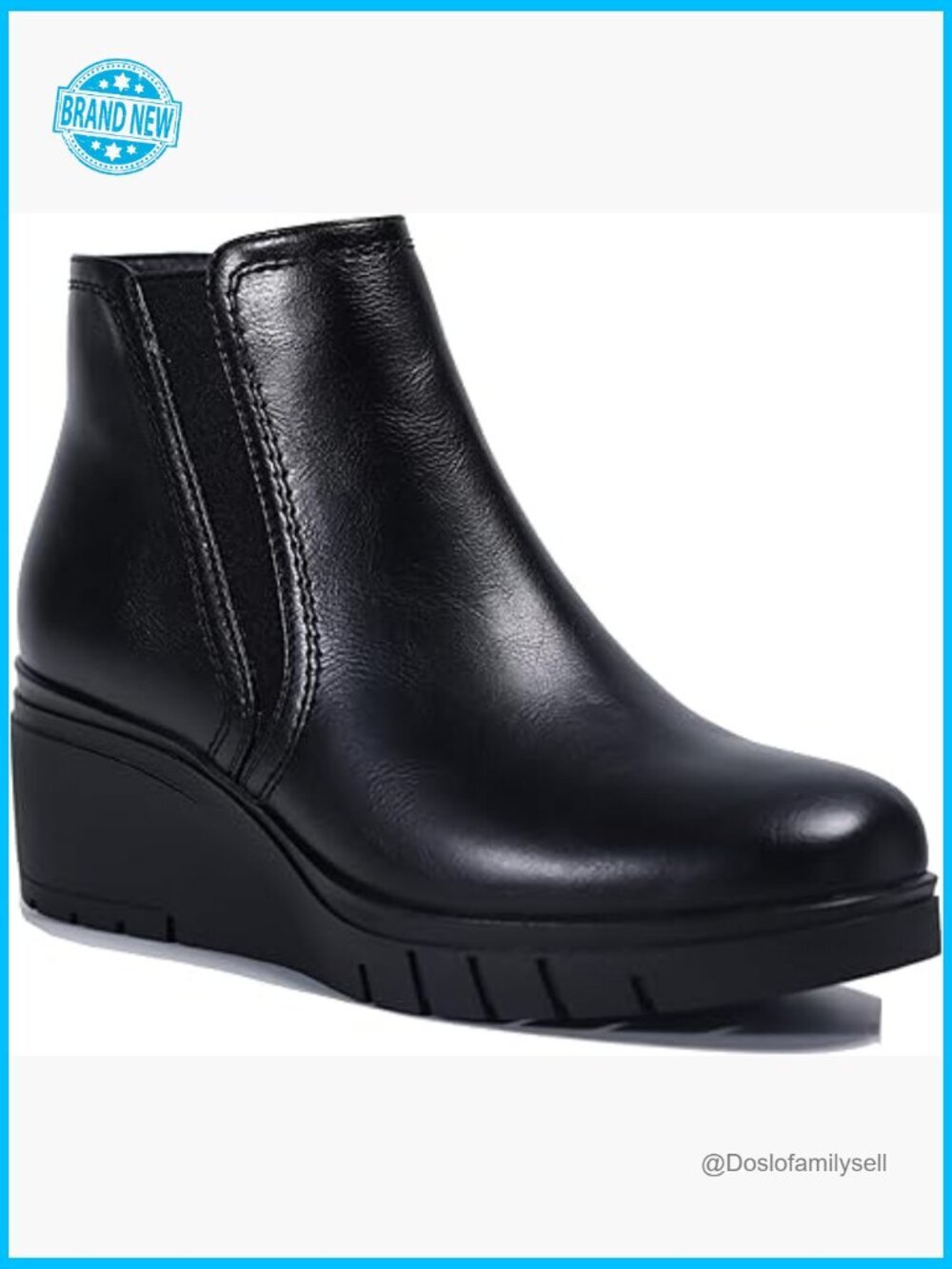 Women's Wedge Ankle Boots Comfortable Round Toe Zip-Up Classic Bootie with